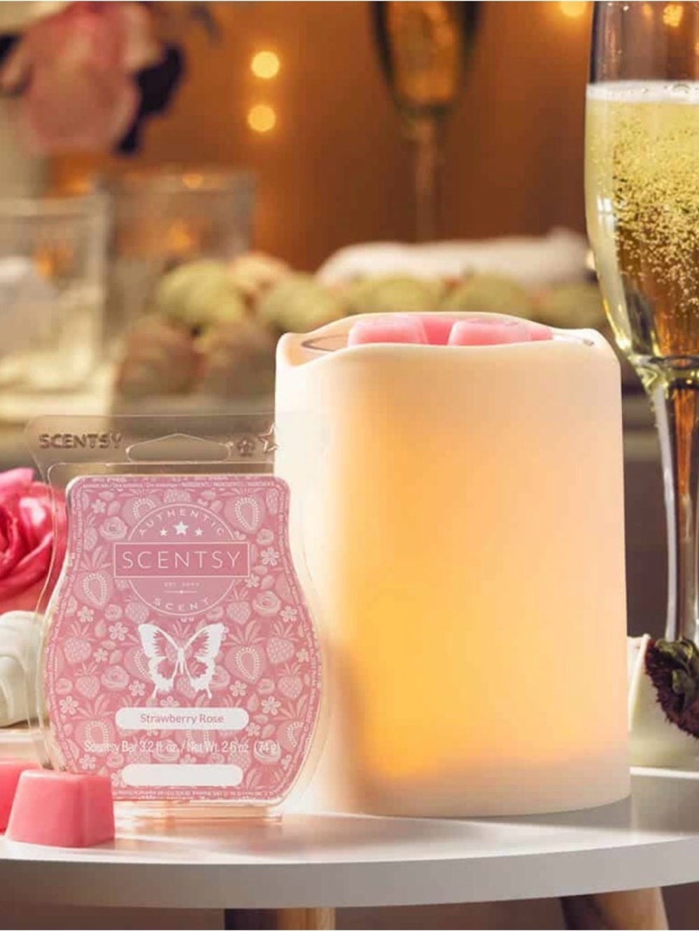 Scentsy In the Candlelight Warmer Home Decor Candle NIB